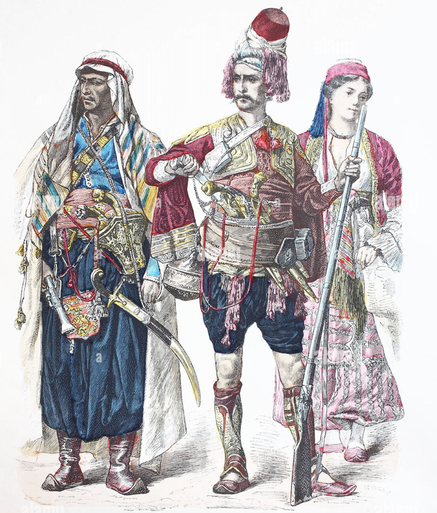 habillement traditionnel hommes et femmes au liban