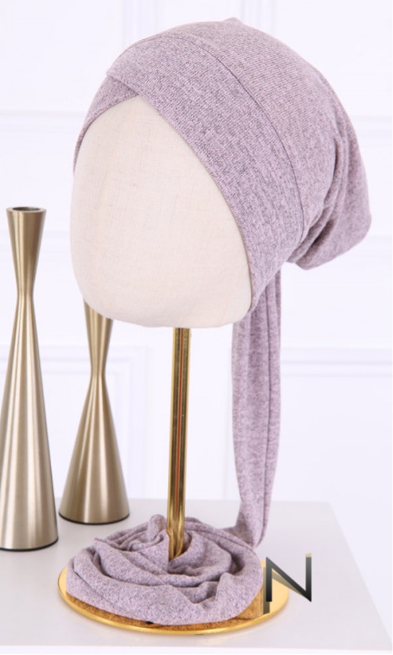 Bonnet turban laine synthetique chinée – mode musulmane 