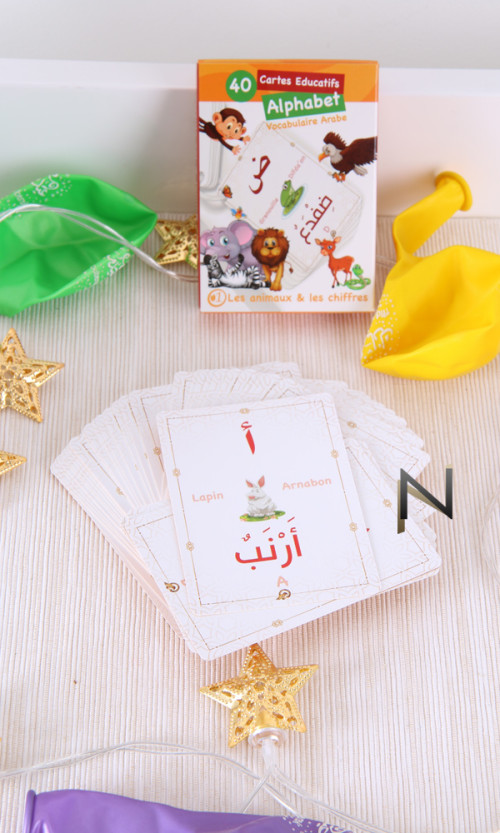 jeux de cartes éducatives alphabet arabe
